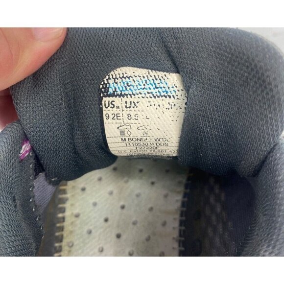 Hoka One One Mens Gray Athletic Running Shoes Size 9 2E Wide Bondi 7 Lace Up - Picture 8 of 8